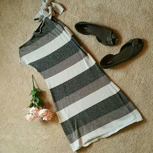Sparkle Gray Striped Tunic